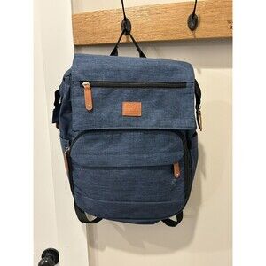 DORA MOMOKO Blue Diaper Bag Baby Backpack Changing Station Dad Bag Compartments